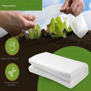 Pătură de protecție pentru plante din non-woven fabric, pentru protecția împotriva frigului, menține căldura și umezeala, Forever Crown.