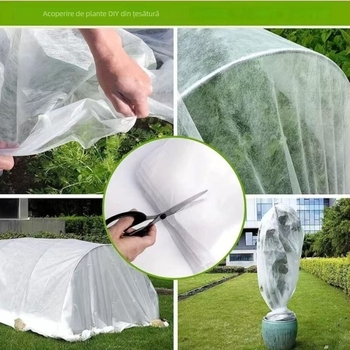 Pătură de protecție pentru plante din non-woven fabric, pentru protecția împotriva frigului, menține căldura și umezeala, Forever Crown.