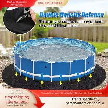 Liner de piscină din plastic, rotund, fără cusătură, anti-penetrație și anti-alunecare, brand Runsheng Circle