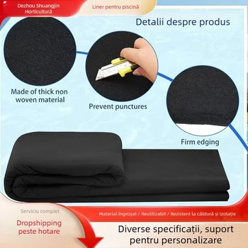 Liner de piscină din plastic, rotund, fără cusătură, anti-penetrație și anti-alunecare, brand Runsheng Circle