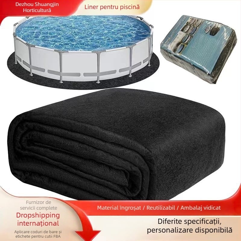 Liner de piscină din plastic, rotund, fără cusătură, anti-penetrație și anti-alunecare, brand Runsheng Circle