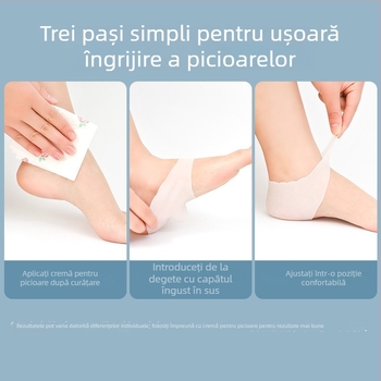 Șosete moi pentru călcâi din silicon – set protecție cu hidratare pentru îngrijirea picioarelor, pentru femei (Brand Pengyi; Model CBHJT; Material: Alt; Sezoane: Toate anotimpurile; Stil: Normal / Casual zilnic)