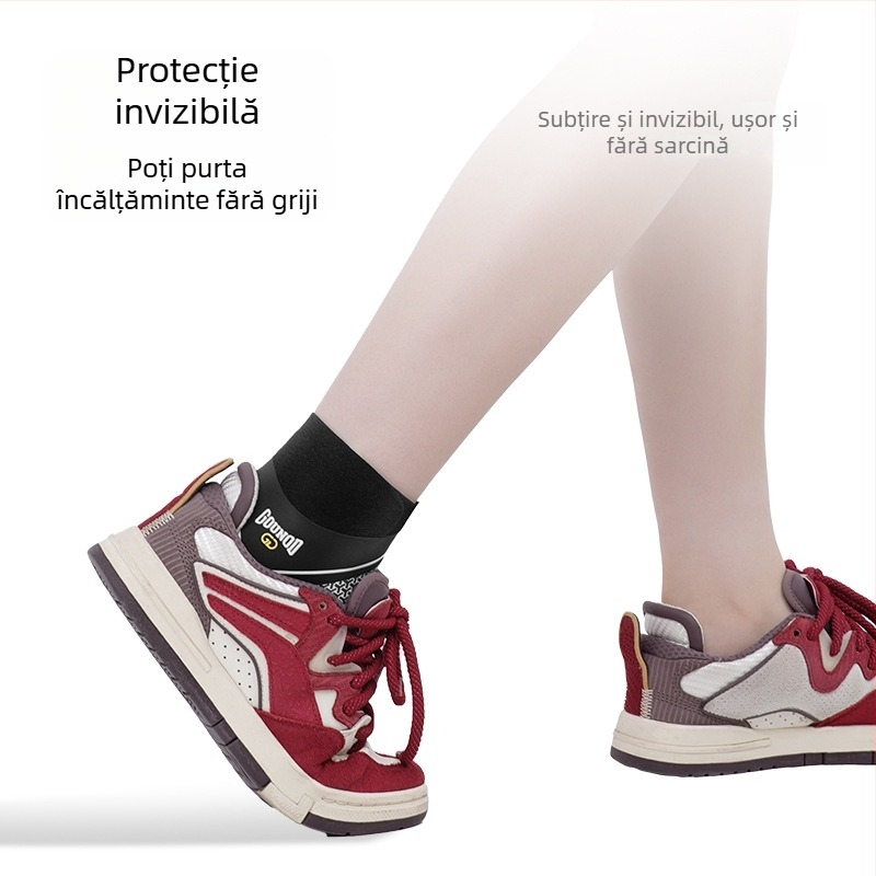 Gounod Suport pentru gleznă pentru sport – bandă de compresie Nylon-Spandex pentru baschet, alergare, ciclism și drumeții