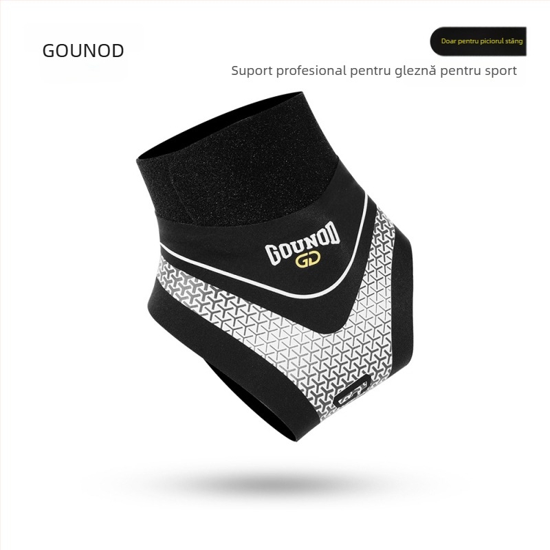 Gounod Suport pentru gleznă pentru sport – bandă de compresie Nylon-Spandex pentru baschet, alergare, ciclism și drumeții