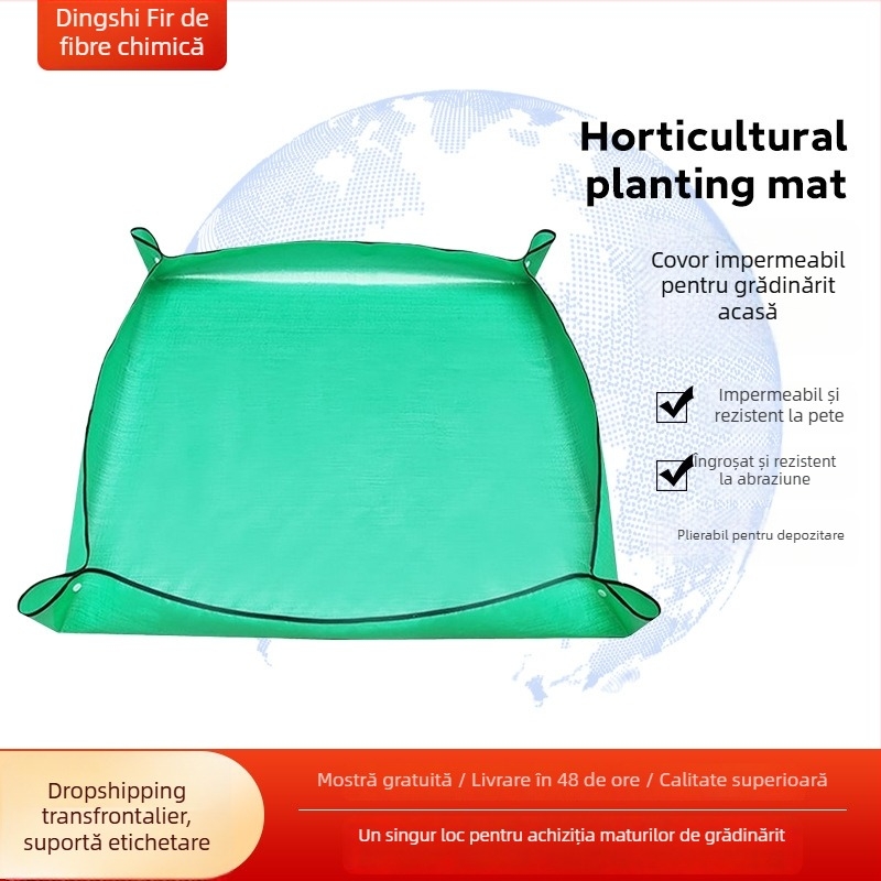 Covoraș de plantare pentru grădină, impermeabil, din plastic, gros, pentru răsturnarea ghivecelor, amestecarea solului și aranjarea grădinii