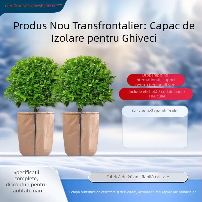 Acoperire protectoare pentru plantele de grădină — dreptunghiulară, din pânză Oxford, deschidere manuală, cod LMC001, impermeabilă, rezistentă la praf, UV-rezistentă