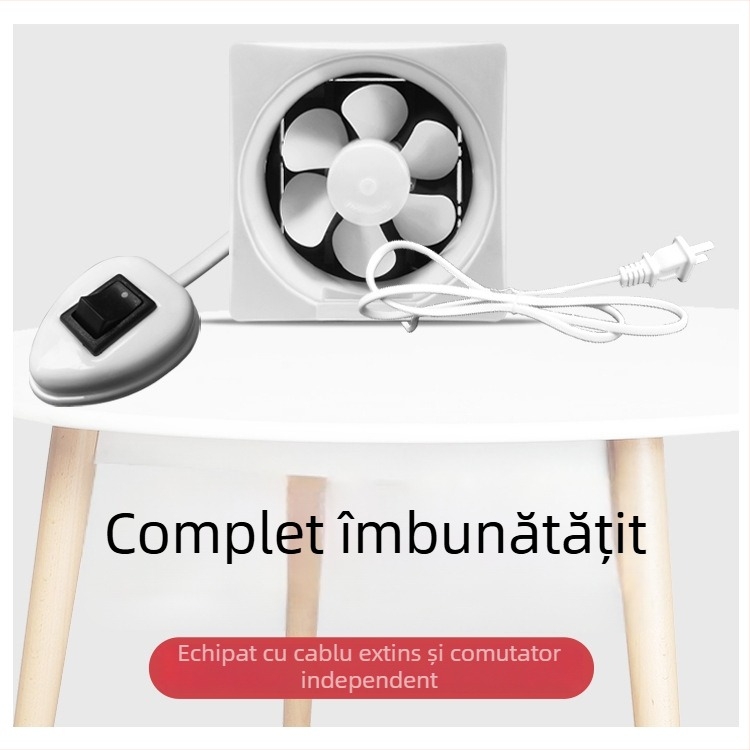 Ventilator de evacuare tip fereastră cu lamele – 230x230 mm, 220V, 50Hz, Montaj suspendat