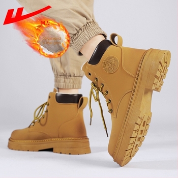 Ghete Martin – exterior PU, căptușeală din pluș sintetic, impermeabile și călduroase