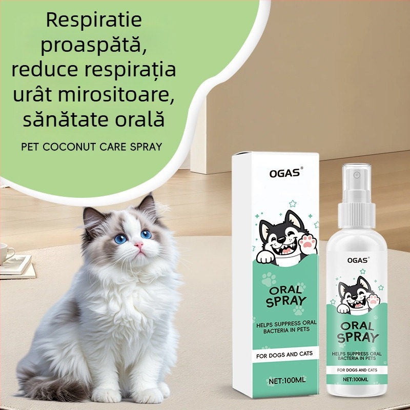 OGAS spray pentru cavitatea bucală a animalelor de companie — respirație proaspătă, utilizare universală, export transfrontalier exclusiv