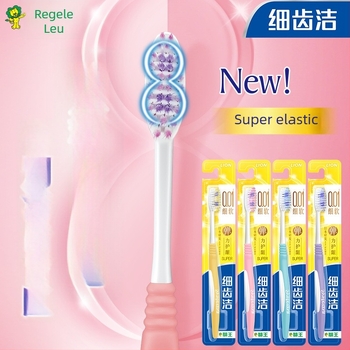 Periuță de dinți Lion pentru adulți, manuală, curățare fină, protecție a gingiilor, peri moi, ambalaj single, cutie 48 buc.