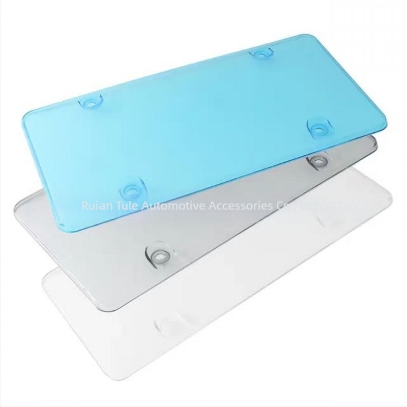 Ramă din plastic pentru plăcuța de înmatriculare, tip general, model TM-M-01, cod accesoriu M-01, cu opțiune de personalizare.