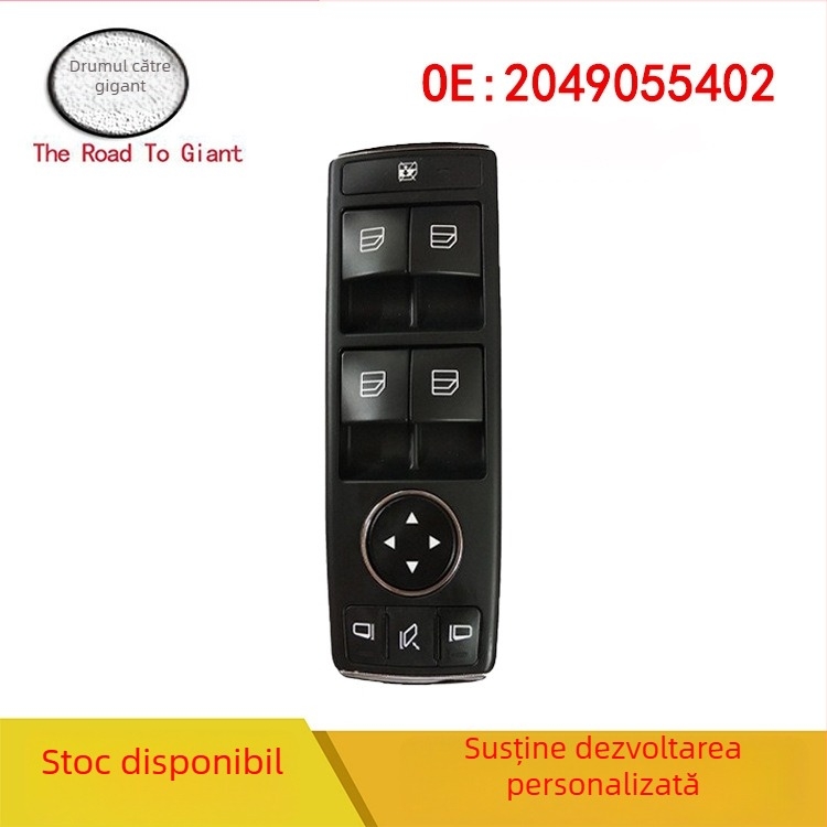 Întrerupător principal electric pentru regulatorul ferestrei, Mercedes W204/W212, 12V, ridicare în 7s, durată de viață 12 luni