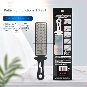 DMD Piatră de ascuțit pentru cuțite de bucătărie – Diamant/Ceramic, granulație duală 400/1000, pentru cuțite, foarfece și altele