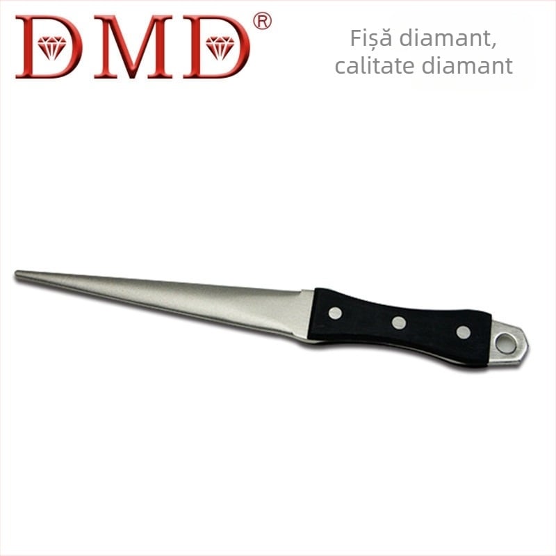 Bară de ascuțire cu diamant pentru cuțite de bucătărie – Material: diamant; Funcție: Șlefuire; Brand: DMD; Greutate: 196 g; Potrivit pentru ascuțirea diferitelor tipuri de cuțite