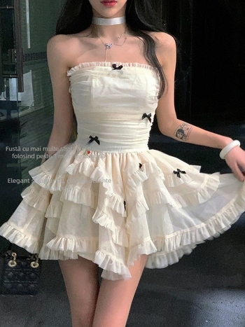 Rochie midi din poliester cu talie înaltă, fără mâneci, croială A-line, design pull-over