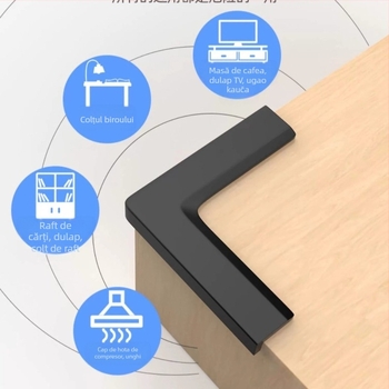 Protectori de colț din aluminiu pentru ferestre, unghi drept, protecție anti-coliziune pentru uși și ferestre (Origine: Yiwu; Brand: Neck Strength; Ambalare: Vezi detalii)