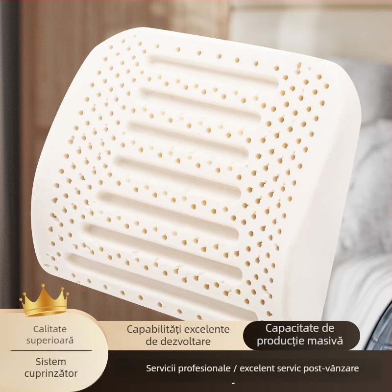 Perna lombară din latex pentru mașină, brand Fumanna; Material: latex; Umplere: latex; Model: culoare solidă; Compatibil cu toate mărcile de mașini; Universal pentru toate anotimpurile