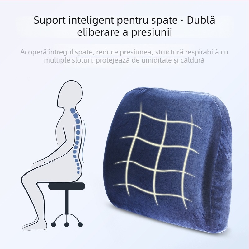 Perna lombară din latex pentru mașină, brand Fumanna; Material: latex; Umplere: latex; Model: culoare solidă; Compatibil cu toate mărcile de mașini; Universal pentru toate anotimpurile