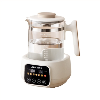 Oală de sănătate din sticlă, cu regulator pentru lapte de bebeluți și încălzitor de lapte, fierbător electric pentru uz casnic, 1–1,5 L, 220V, 500–1000W, control tactil
