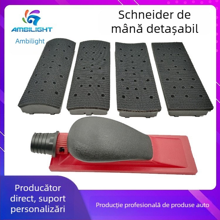 Can Jie placă de șlefuit cu vid, panou manual detașabil — pentru mașini, mobilier, jad, metal, lemn; greutate 493 g