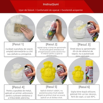 Wesley Vopsea în spray manuală - Creion de reparație a zgârieturilor pentru mașini și biciclete, vopsire manuală