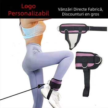 Protecție pentru gleznă cu curea reglabilă cu patru inele și frânghie elastică (material: burete; partea protejată: gleznă; potrivit pentru alergare, drumeții, dans)