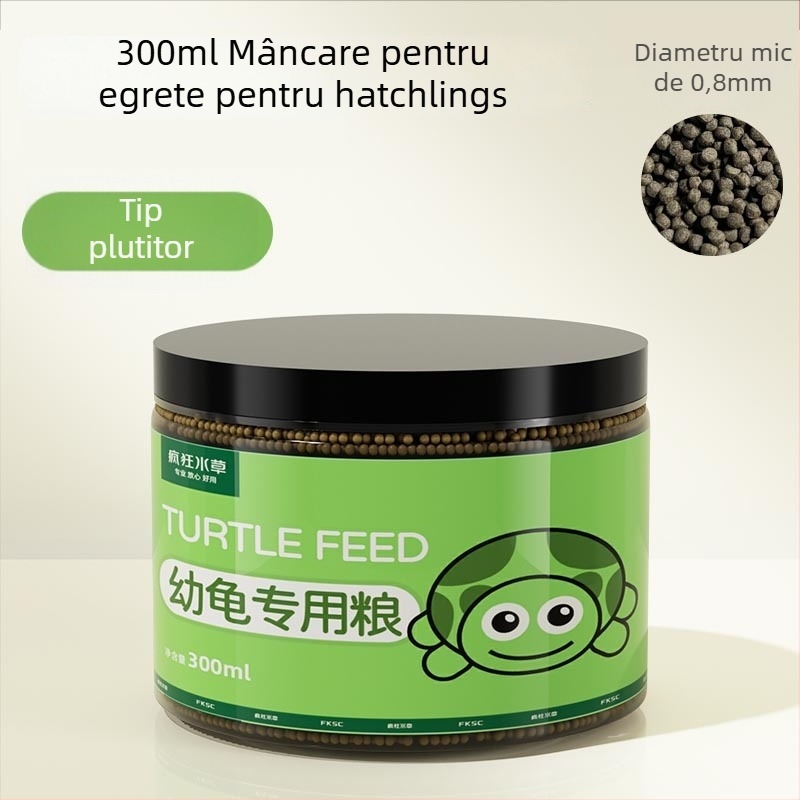 Hrană pentru țestoase de apă – granule, 300 g, Crazy Water Grass, hrană pentru animale de companie acvatice
