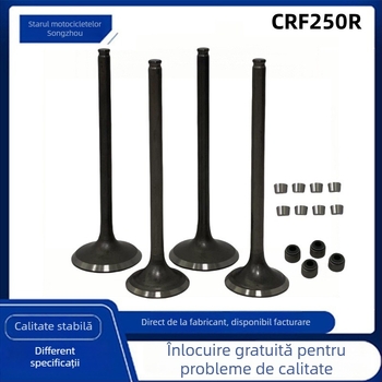 Kit Valve Hengyu pentru Honda CRF250R/CRF250X — valve de admisie și evacuare, 250cc; compatibil CRF250R (2004–2007) și CRF250X (2004–2017); numerele de piesă 14711-KRN-670, 14721-KRN-670