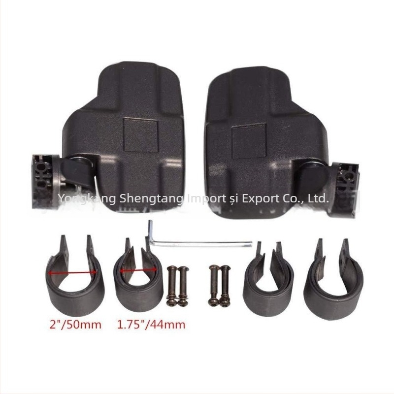 GOOFIT oglindă de mers în off-road pentru UTV, set de înlocuire, oglindă pătrată, montaj cu dinți pozitivi, model UTV-Q004