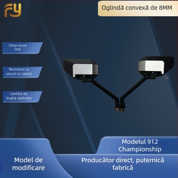 Oglindă retrovizor 912, oglindă plată, material oglindă PP, pentru motociclete și vehicule electrice