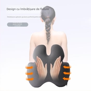 Lianda pernă lombară cu spumă cu memorie pentru birou și mașină, stil Nordic, potrivire universală, pentru toate anotimpurile