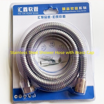 Furtun de duș din oțel inoxidabil cu conexiune filetata – presiune nominală 0.8 MPa, temperatură de funcționare 5–80 °C