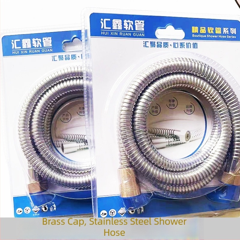 Furtun de duș din oțel inoxidabil cu conexiune filetata – presiune nominală 0.8 MPa, temperatură de funcționare 5–80 °C