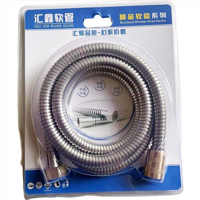 Furtun de duș din oțel inoxidabil cu conexiune filetata – presiune nominală 0.8 MPa, temperatură de funcționare 5–80 °C