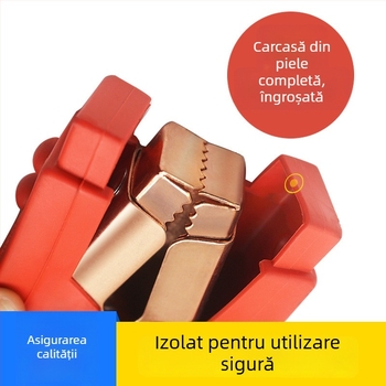 Cabluuri de pornire de urgență pentru mașină, cu nucleu de cupru, cabluri groase de baterie, amperaj ridicat 1200A/1800A/2500A pentru autoturisme, SUV-uri, vanuri și pickupuri