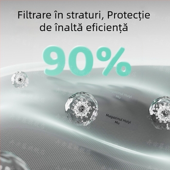Mască pentru câini din plasă, curele din bandă și cataramă cu eliberare rapidă