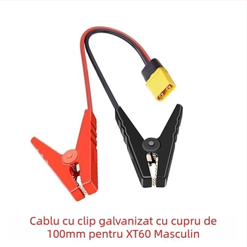 XT60 cablu clemă – conectare masculin către feminin, 100A, pentru încărcarea bateriilor auto și Li-ion
