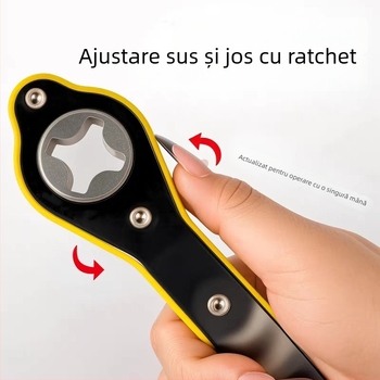 Cheie rac Jingfeng – Unealtă universală manuală pentru schimbarea roților la cric auto, model 1818, oțel de înaltă calitate