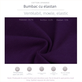 Costum de dans balet pentru fete: body cu mâneci lungi din bumbac, logo imprimat, model simplu, 95% bumbac, pentru copii