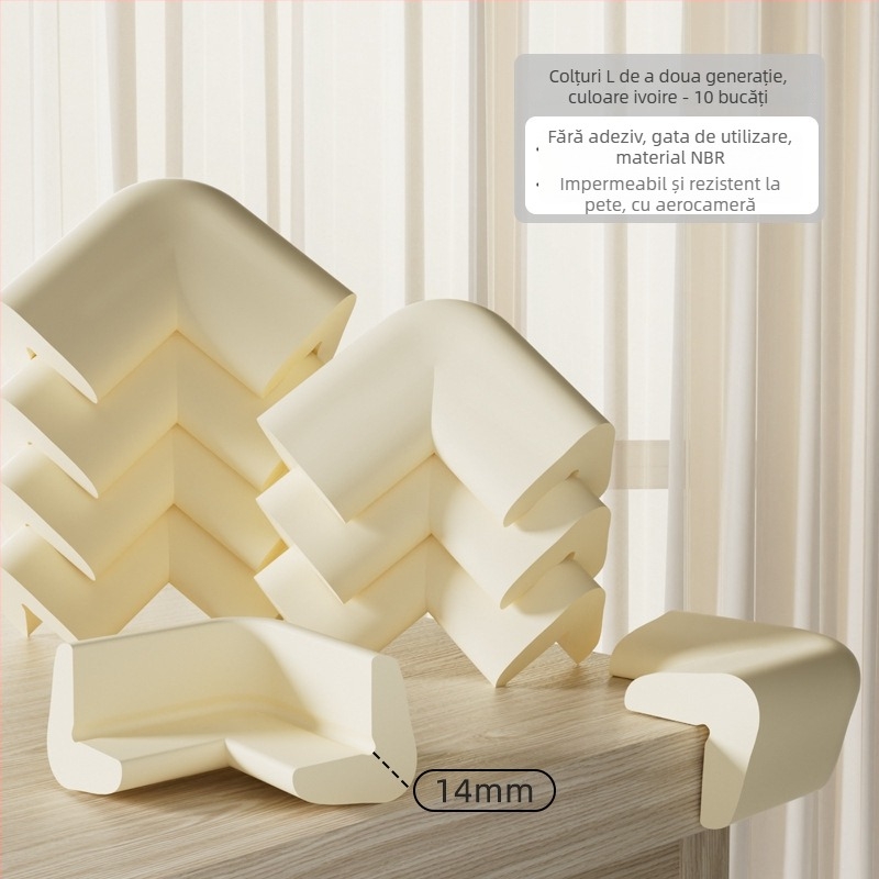 Shield Dad Protector de colț pentru masă - Pentru bebeluși, unghi drept, anti-coliziune, pachet 100