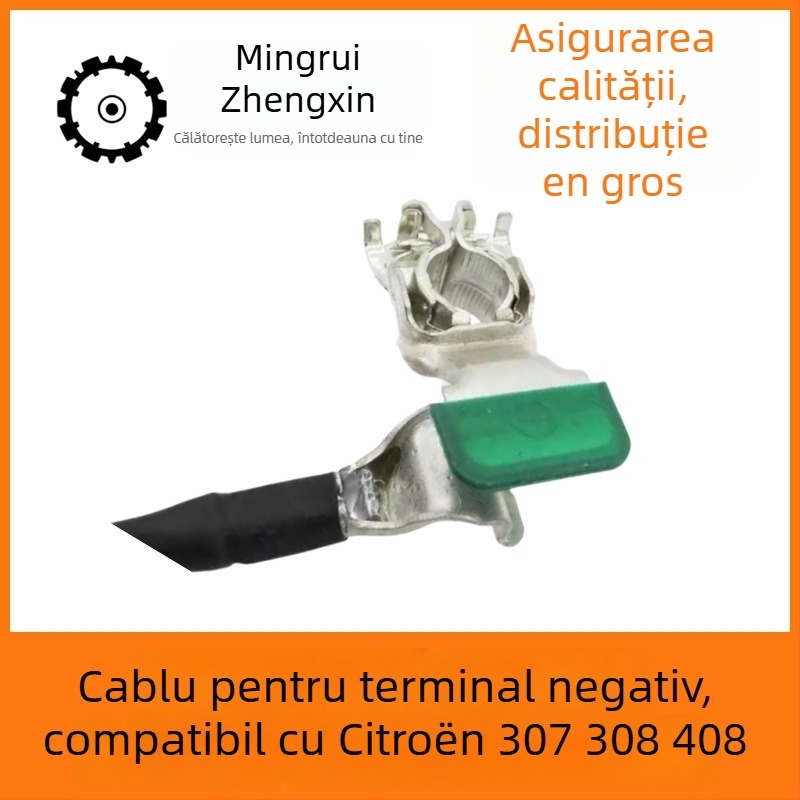 Cablu negativ de baterie cu legătură fusibilă pentru Citroën 307/308/408 – OE 5638SC 9661191580