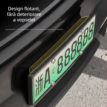 Ramă pentru plăcuța de înmatriculare Tesla, din plastic, pentru Model Y și Model 3, cu personalizare