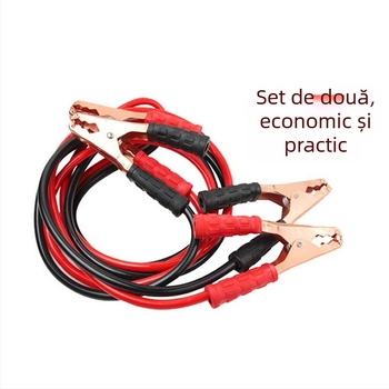 Cablu de pornire baterie auto cu fir de cupru, model 500A, procesare personalizabilă, accesoriu kit de urgență auto