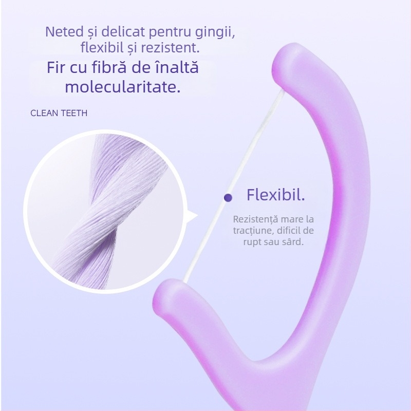 Ață dentară Jian – aromă de fructe, din plastic, de unică folosință, 30–50 bucăți pe ambalaj