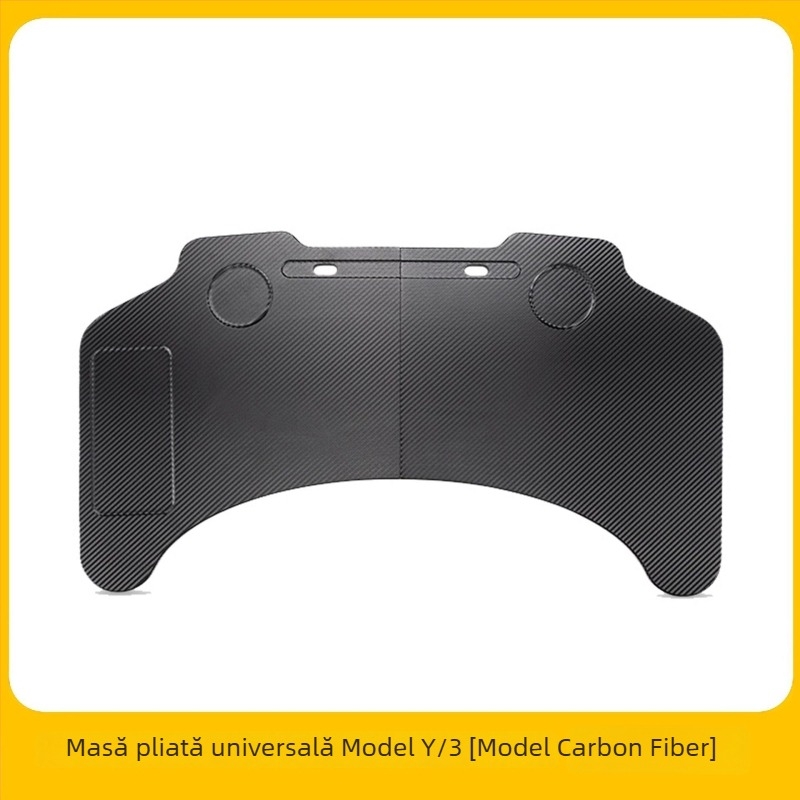 Tesla Model Y/3 Tavă pliabilă din plastic pentru masă în mașină, compatibilă Tesla Model Y/3, pentru șofer și pasager