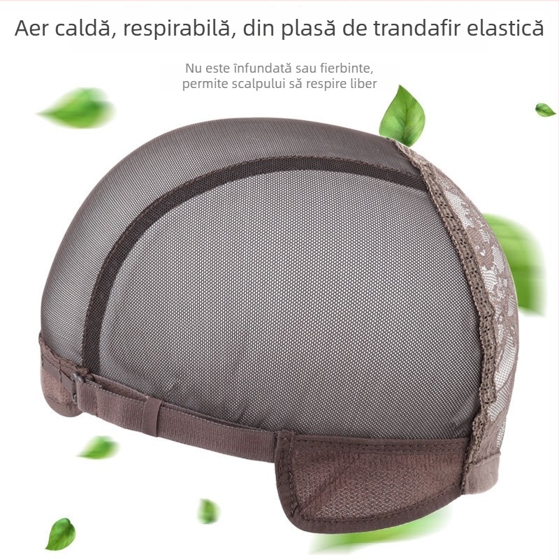 Perucă din păr real, acoperire completă a capului, păr scurt buclat, pentru femei de vârstă mijlocie și în vârstă, poate fi vopsită.