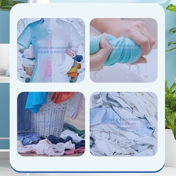 Foi de rufe absorbante – previn transferul de culoare, pentru mașina de spălat (Brand: Fan Rou)