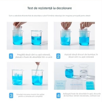 Foi de rufe absorbante – previn transferul de culoare, pentru mașina de spălat (Brand: Fan Rou)