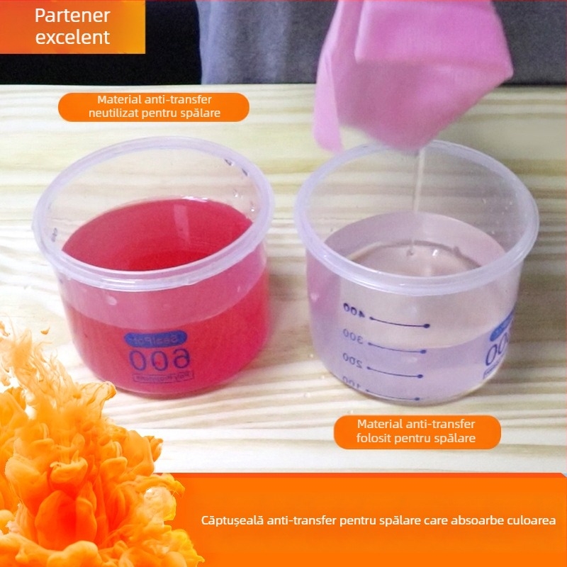 Prosop de spălat anti-decolorare (fibră nețesută; conținut activ 75–80%; 10 g pe bucată; ambalaj 500 buc.)