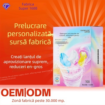 Kayyear Foaie de spălat cu absorbție de culori, 100 buc., anti-transfer de culoare pentru haine, foi de spălat protecție a culorilor în mașina de spălat